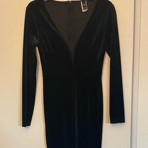 Ankle Length Black Dress. Ball Gown. Very Elegant.